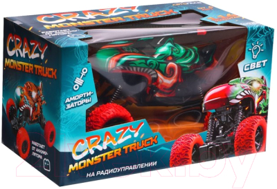 Радиоуправляемая игрушка Автоград Джип Monster / 7707467 (красный)