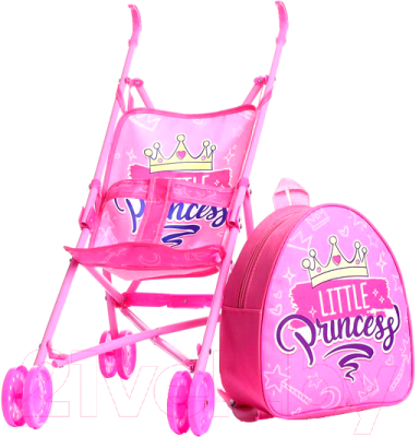 Коляска для куклы Happy Valley Little Princess с рюкзачком / 7105143
