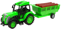 Радиоуправляемая игрушка Автоград Трактор Фермер / 7753107 (зеленый) - 