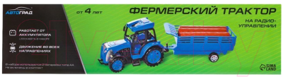 Радиоуправляемая игрушка Автоград Трактор Фермер / 7753107 (зеленый)