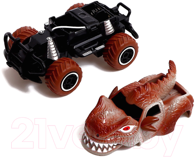 Радиоуправляемая игрушка Автоград Джип Dino / 7342521 (коричневый)