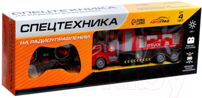 Радиоуправляемая игрушка Автоград Грузовик пожарная служба / 7753090