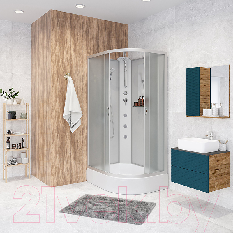Душевая кабина Niagara NG-33974-14LBKTG 90x70 (матовое стекло) — фото 2