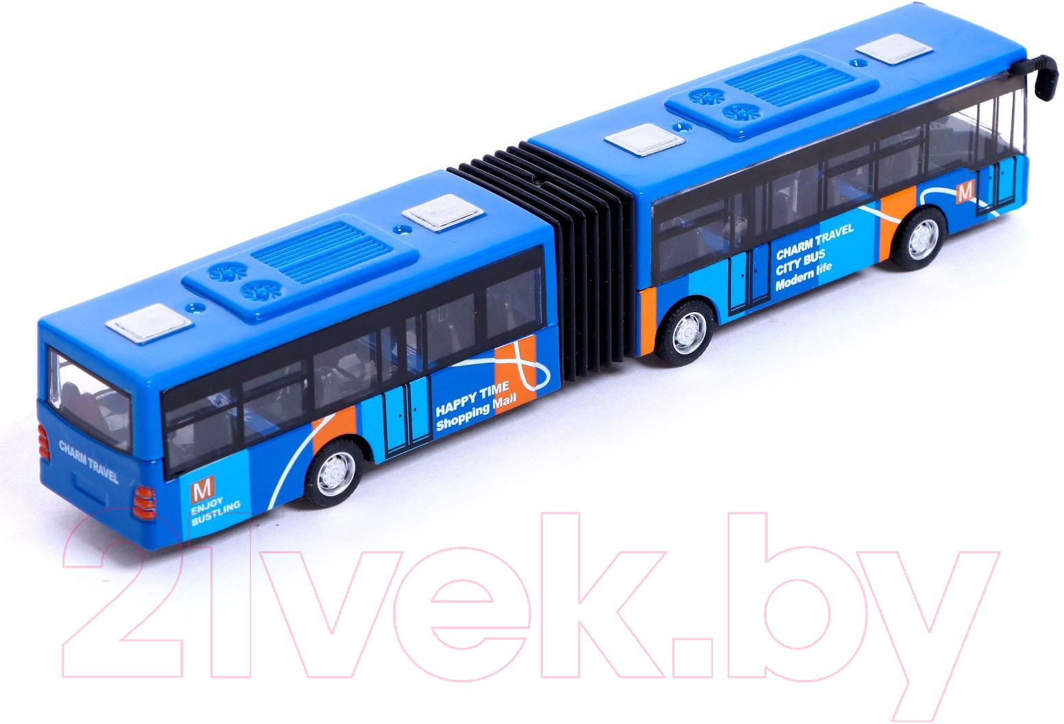 Автобус игрушечный Автоград Городской транспорт / 7056244 (синий) — фото 2