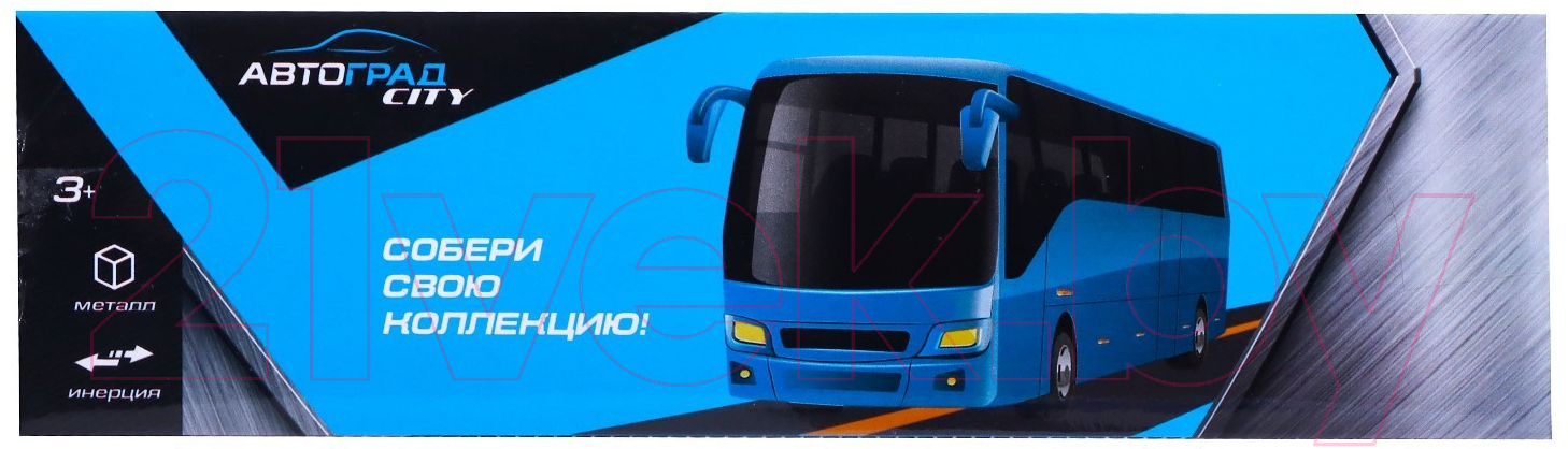 Автобус игрушечный Автоград Городской транспорт / 7056244 (синий) — фото 6
