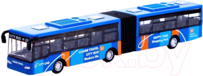 Автобус игрушечный Автоград Городской транспорт / 7056244 (синий)