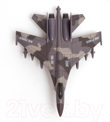 Самолет игрушечный Автоград Истребитель. Воздушные силы / 7986151 (коричневый)