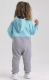 Миниатюра изображения товара Комбинезон для малышей Топотушки Капитошка / 161-62 (серый/голубой)