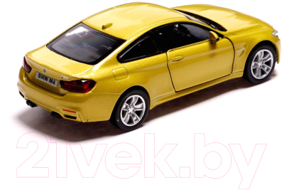 Масштабная модель автомобиля Автоград BMW M4 COUPE / 7335822 (желтый)