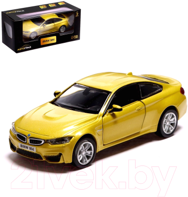 Масштабная модель автомобиля Автоград BMW M4 COUPE / 7335822 (желтый)