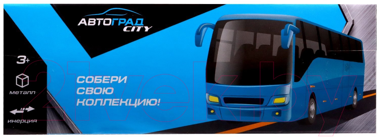 Автобус игрушечный Автоград Междугородний / 7509239 (синий) — фото 6