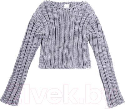 Свитер детский Amarobaby Knit Line / AB-OD21-KNITL2602/11-146 (серый, р.146)