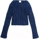 Свитер детский Amarobaby Knit Line / AB-OD21-KNITL2602/20-128 (синий, р.128) - 