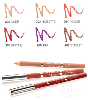 Карандаш для губ BioNike Defence Color Lip Design тон 204 Rouge (3г)