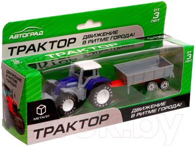 Трактор игрушечный Автоград Фермер / 7836212 (синий)