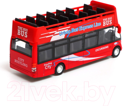 Автобус игрушечный Автоград Экскурсионный / 7986155 (красный)