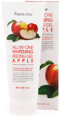 Пилинг для лица FarmStay All In One Whitening Peeling Gel Cream Apple (180мл)