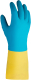 Перчатки защитные Jeta Pro JNE711 (XL, желтый/голубой, 12 пар) - 