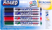 Набор маркеров CrowN Multi Board / CBM-1000-B/ЧСЗК (4цв) - 