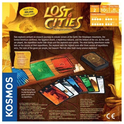 Настольная игра Kosmos Lost Cities Card Game. Затерянные города / 691821