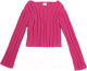 Свитер детский Amarobaby Knit Line / AB-OD21-KNITL2602/25-134 (фуксия, р.134) - 