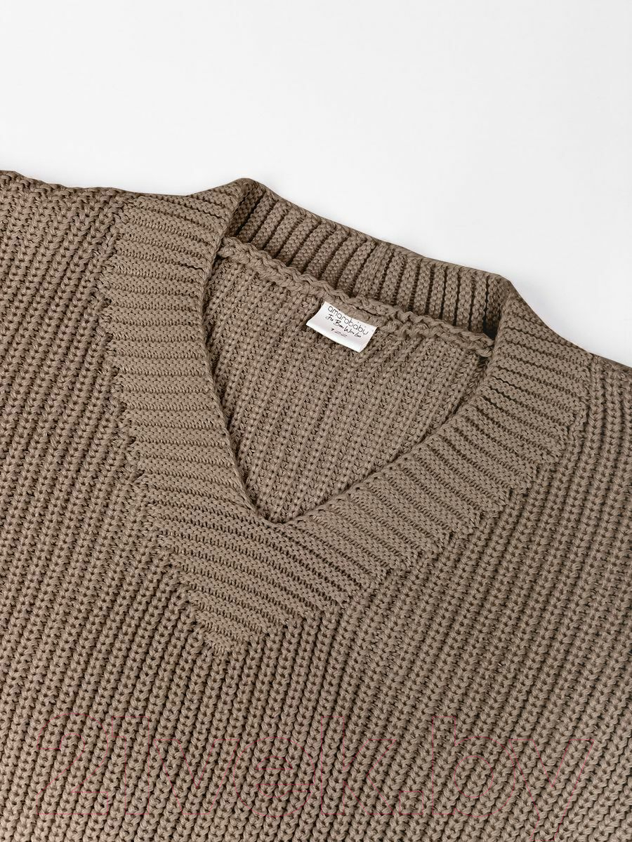 Кофта детская Amarobaby Knit / AB-OD21-KNIT2601/03-122 (бежевый, р.122) — фото 4