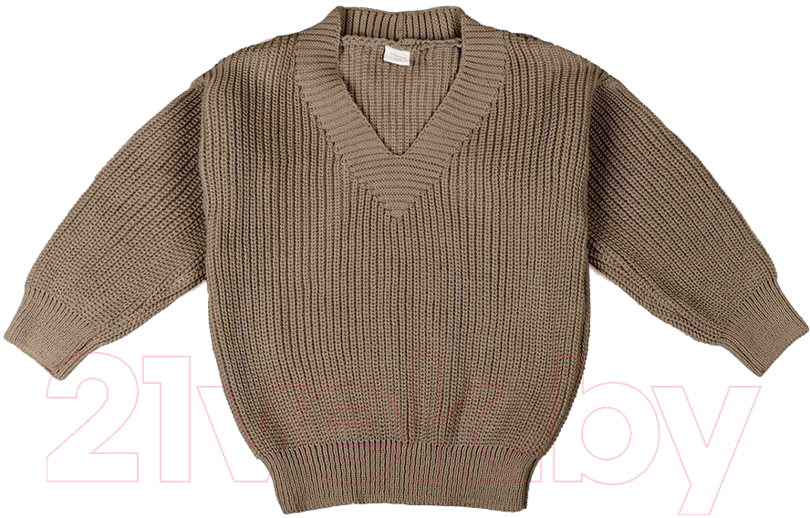 Кофта детская Amarobaby Knit / AB-OD21-KNIT2601/03-128 (бежевый, р.128)