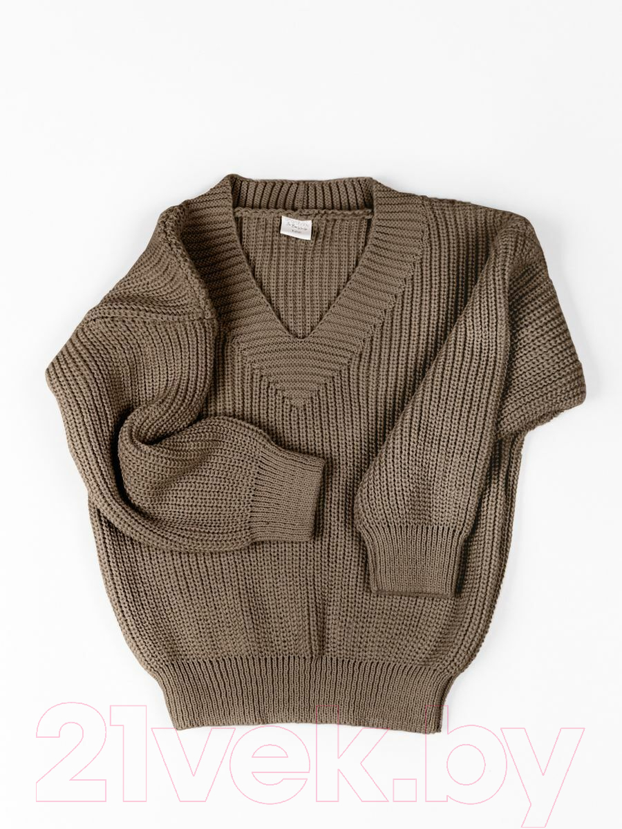 Кофта детская Amarobaby Knit / AB-OD21-KNIT2601/03-128 (бежевый, р.128) — фото 2