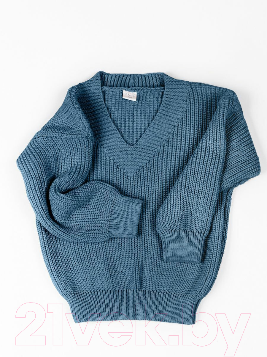 Кофта детская Amarobaby Knit / AB-OD21-KNIT2601/19-122 (голубой, р.122) — фото 2
