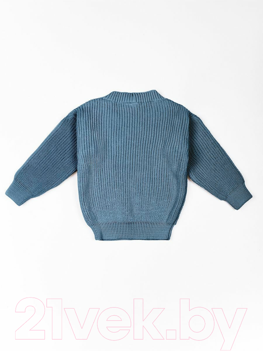Кофта детская Amarobaby Knit / AB-OD21-KNIT2601/19-122 (голубой, р.122) — фото 3