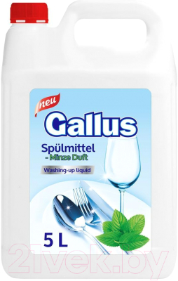 Средство для мытья посуды Gallus Мята (5л)