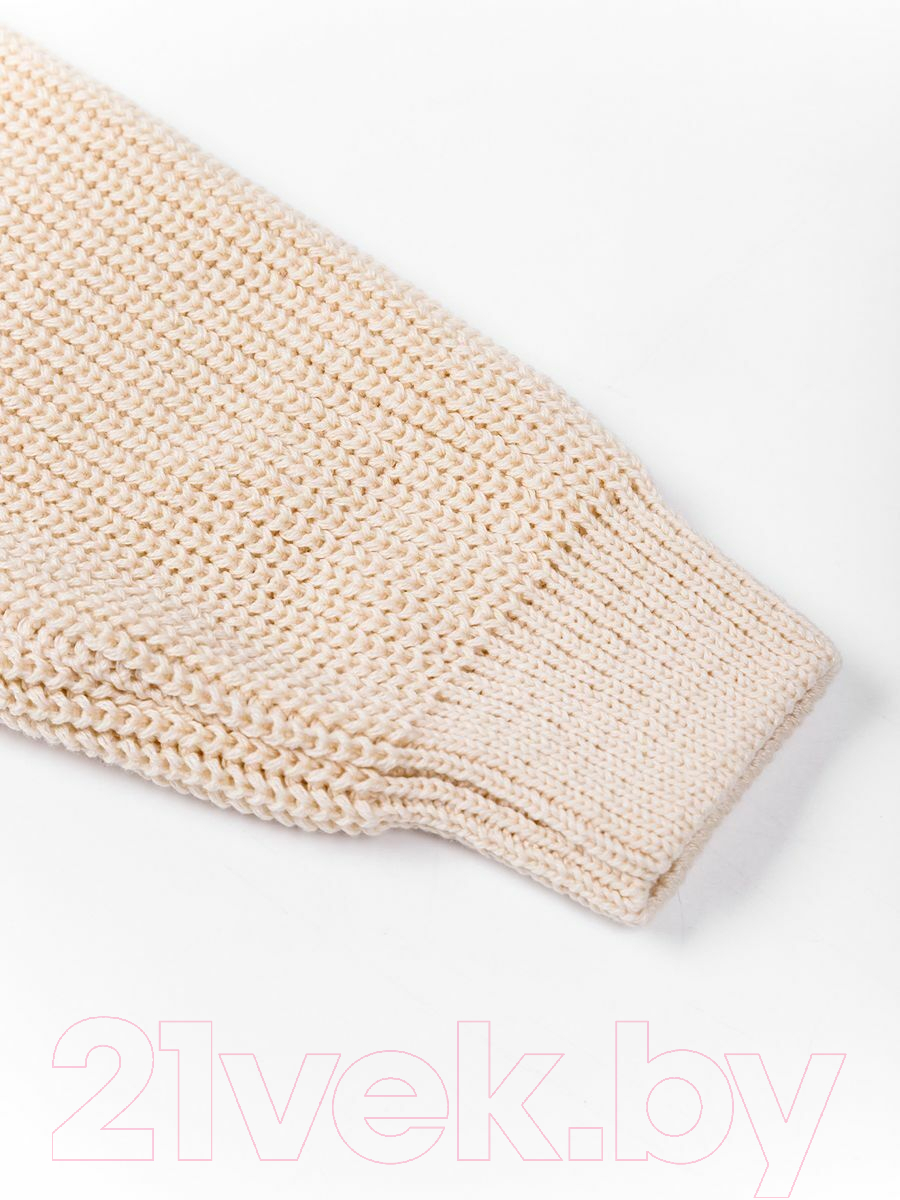 Кофта детская Amarobaby Knit / AB-OD21-KNIT2601/33-122 (молочный, р.122) — фото 5