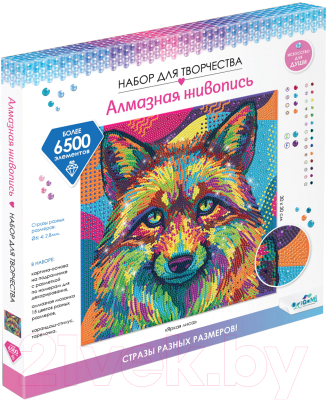 Изображение товара Набор алмазной вышивки Origami Алмазная мозаика Яркая лиса / 7096