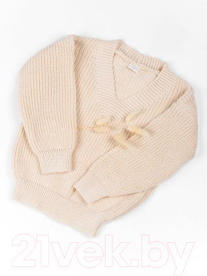 Кофта детская Amarobaby Knit / AB-OD21-KNIT2601/33-140 (молочный, р.140)