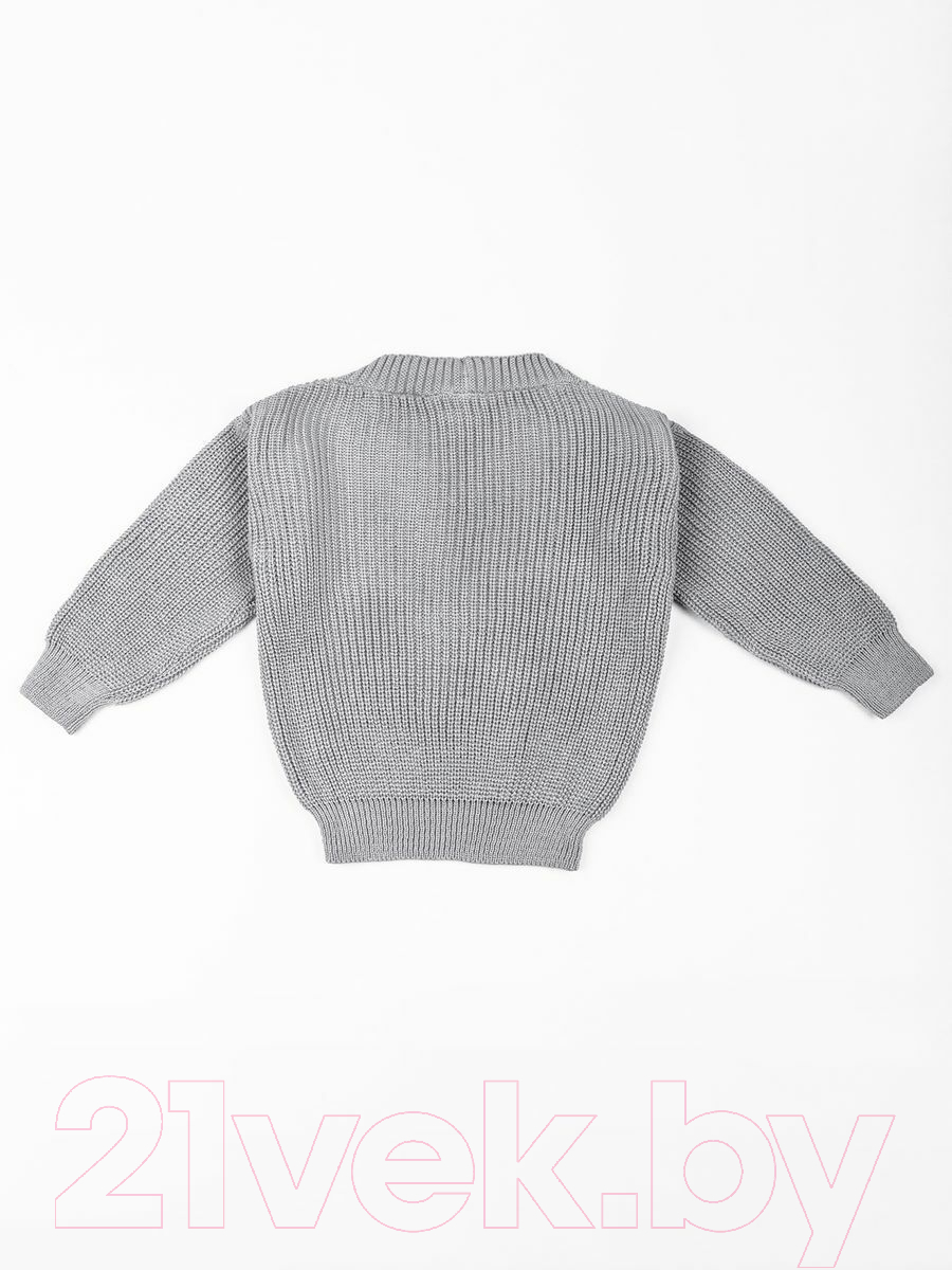 Кофта детская Amarobaby Knit / AB-OD21-KNIT2601/11-122 (серый, р.122) — фото 2