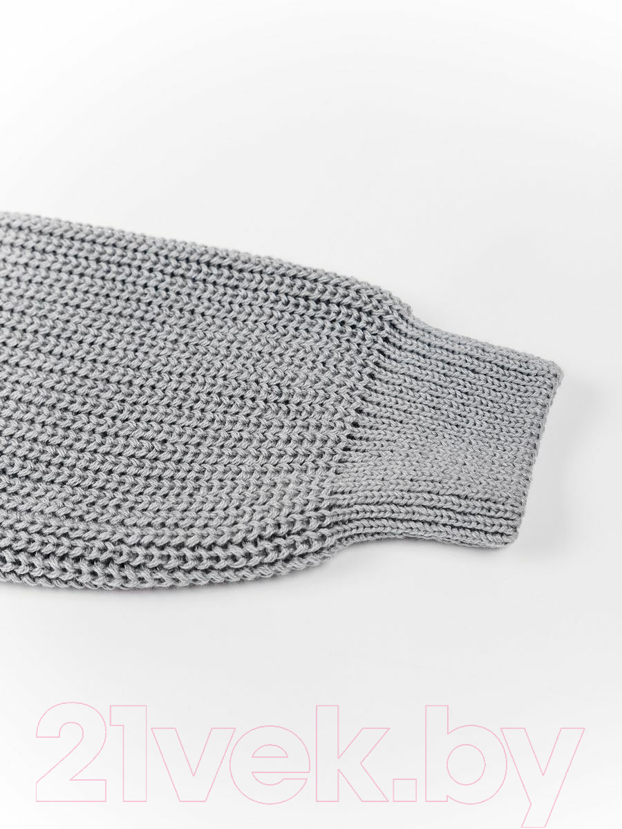 Кофта детская Amarobaby Knit / AB-OD21-KNIT2601/11-128 (серый, р.128) — фото 6