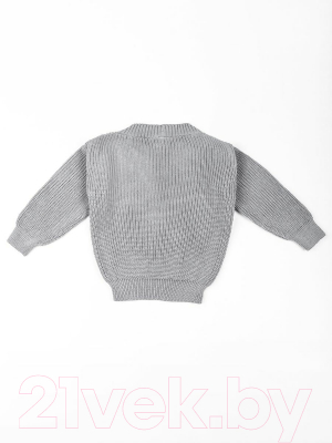 Кофта детская Amarobaby Knit / AB-OD21-KNIT2601/11-128 (серый, р.128)