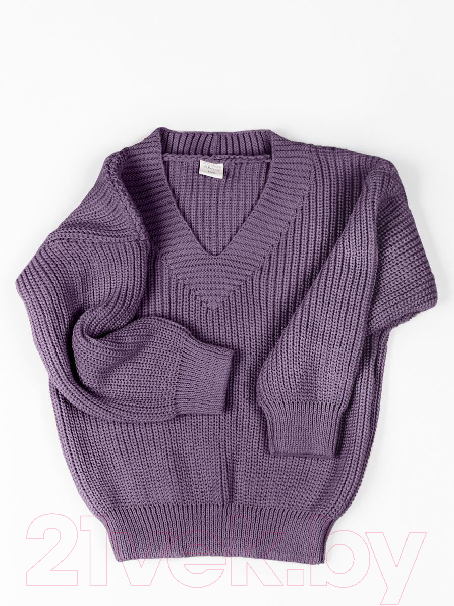 Кофта детская Amarobaby Knit / AB-OD21-KNIT2601/17-122 (сиреневый, р.122) — фото 2