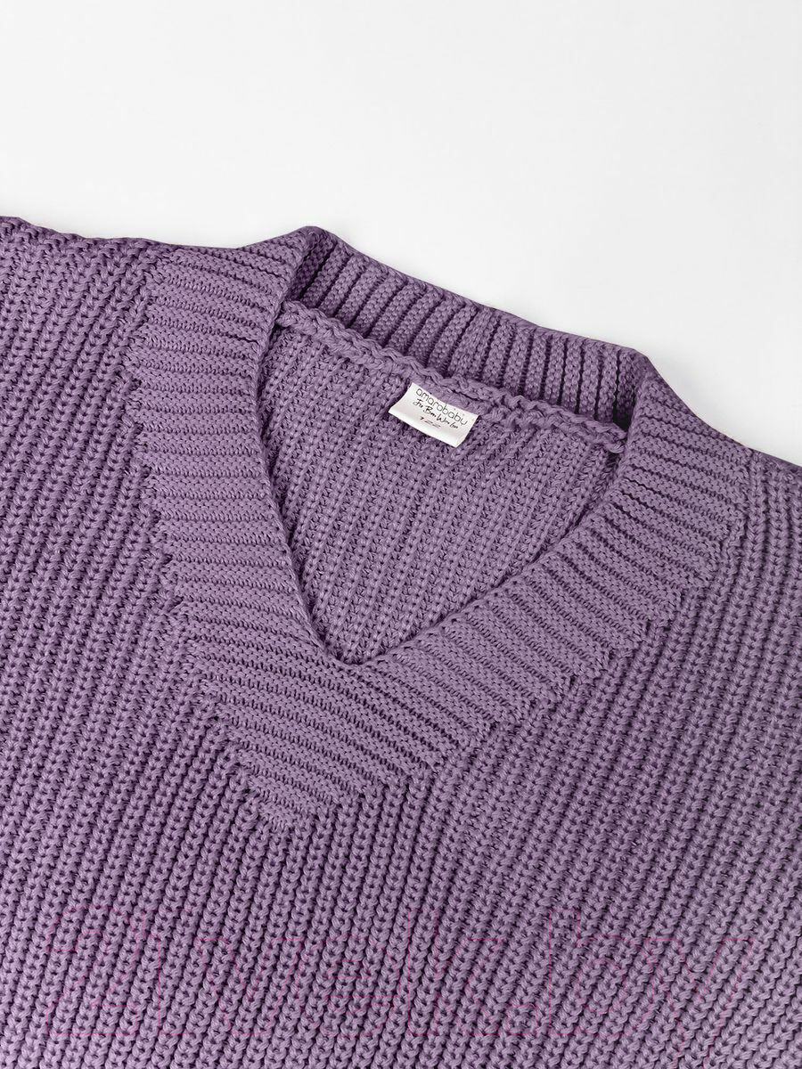 Кофта детская Amarobaby Knit / AB-OD21-KNIT2601/17-122 (сиреневый, р.122) — фото 4