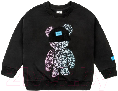 Свитшот детский Amarobaby Electric Bear / AB-OD22-EB28/09-128 (черный, р.128)