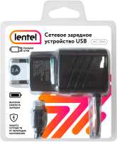 Зарядное устройство сетевое Lentel WC-2040 с кабелем USB A - 8 pin 2A - 