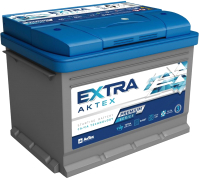 Автомобильный аккумулятор АкТех Extra Premium 630A R+ / ATEXP653R (65 А/ч) - 