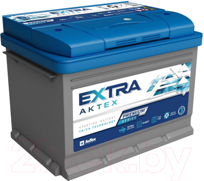 Автомобильный аккумулятор АкТех Extra Premium 630A R+ / ATEXP653R (65 А/ч)