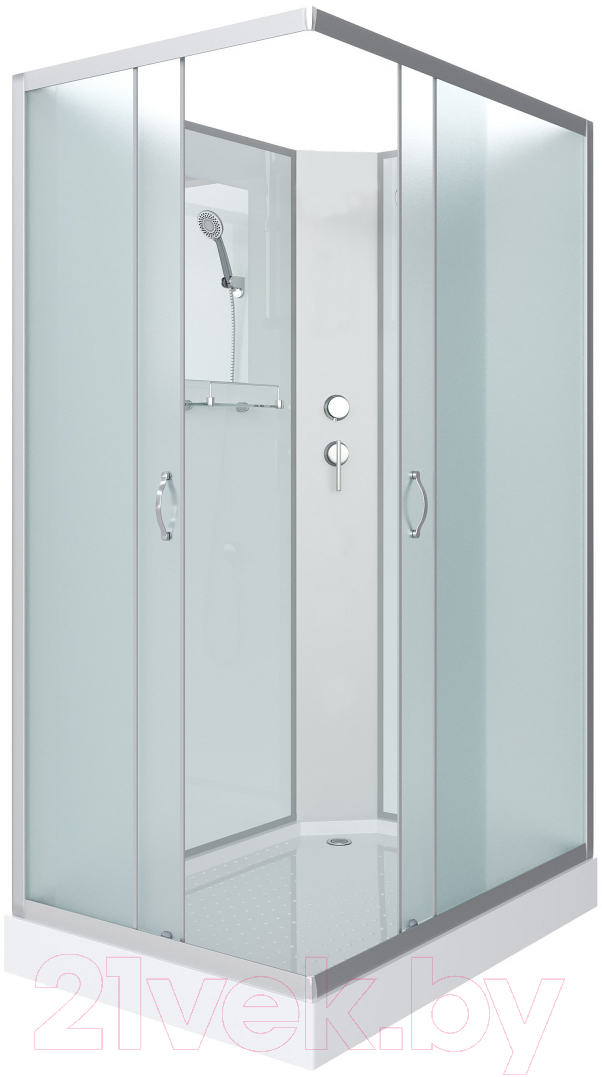 Душевая кабина Niagara NG-43085-14QBK 100x80 (матовое стекло)