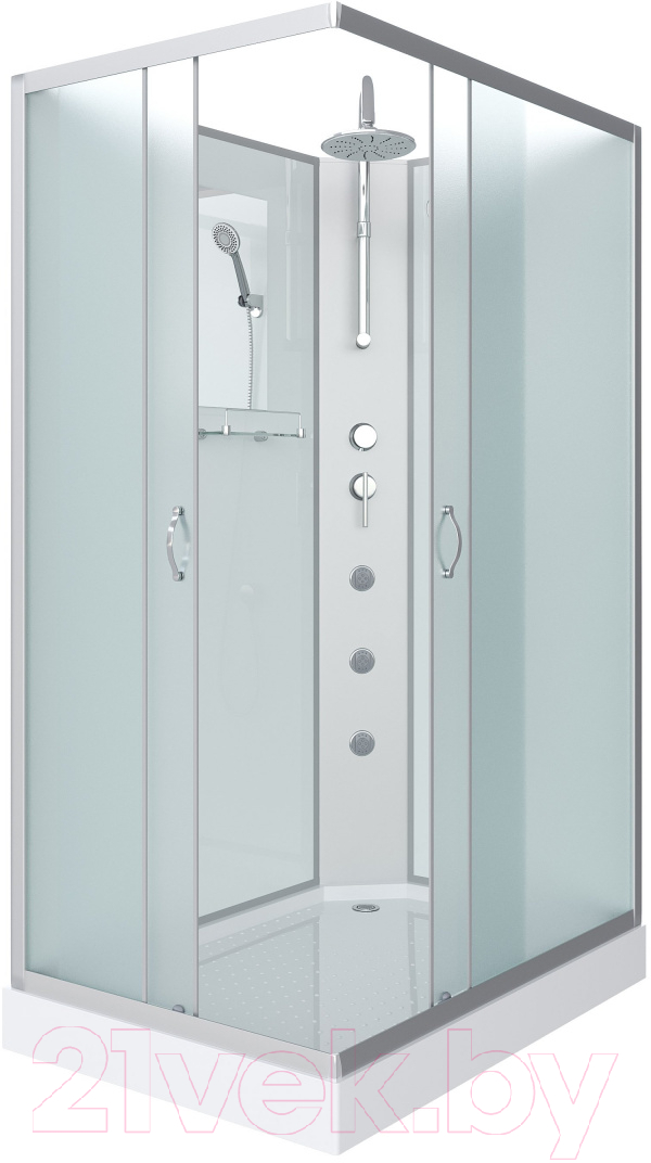 Душевая кабина Niagara NG-43085-14QBKTG 100x80 (матовое стекло)
