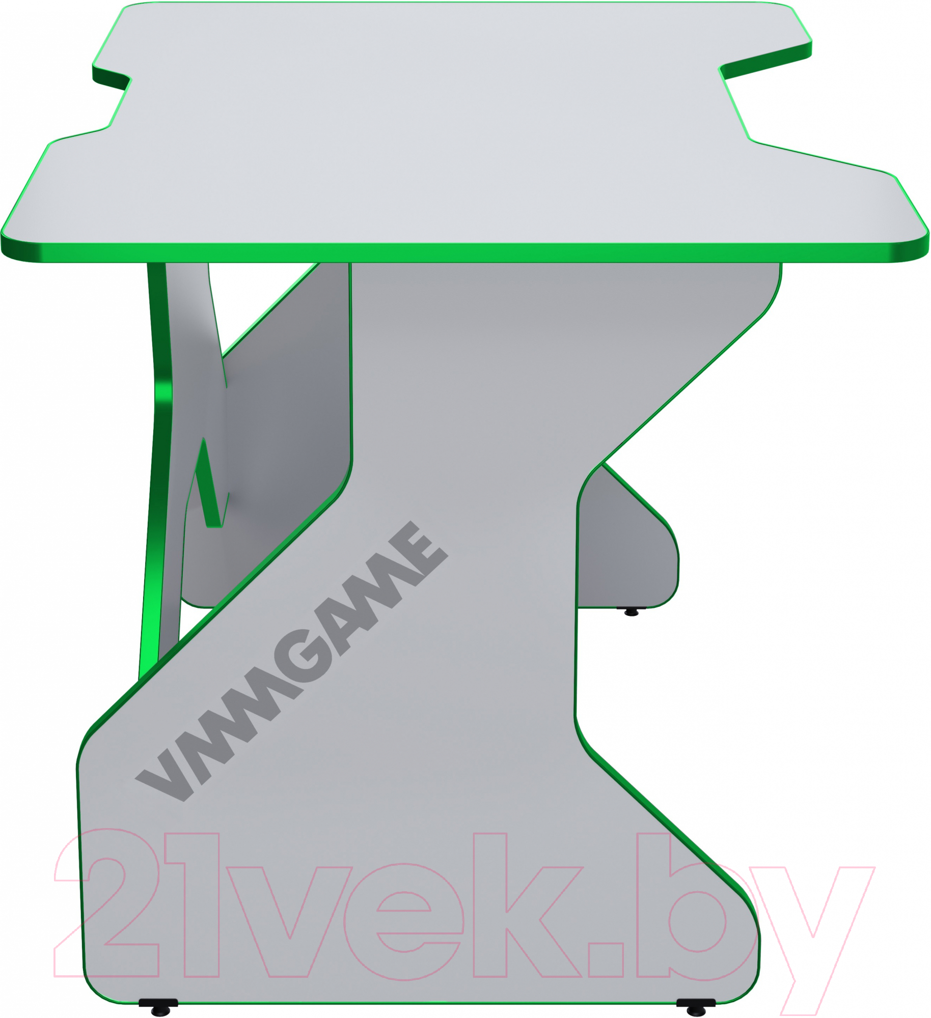 Геймерский стол Vmmgame One White 100 Green / TL-1-WEGN