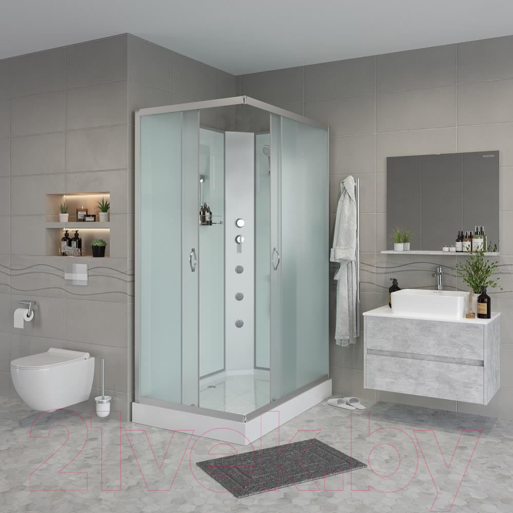 Душевая кабина Niagara NG-43295-14QBKG 120x90 (матовое стекло) — фото 2