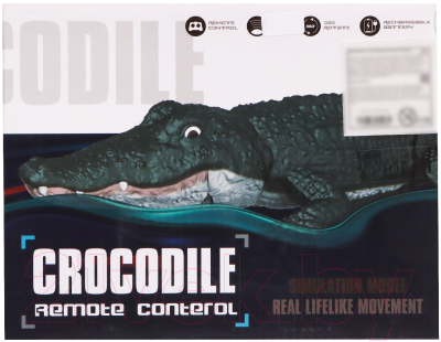 Радиоуправляемая игрушка Sima-Land Крокодил / 7695423 (зеленый)