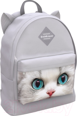 Школьный рюкзак Erich Krause EasyLine Animals 17L White Cat / 57281