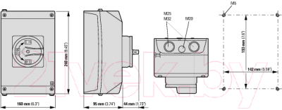 Выключатель нагрузки Eaton P3-63/I4/SVB ON-OFF 63A 3P / 207343